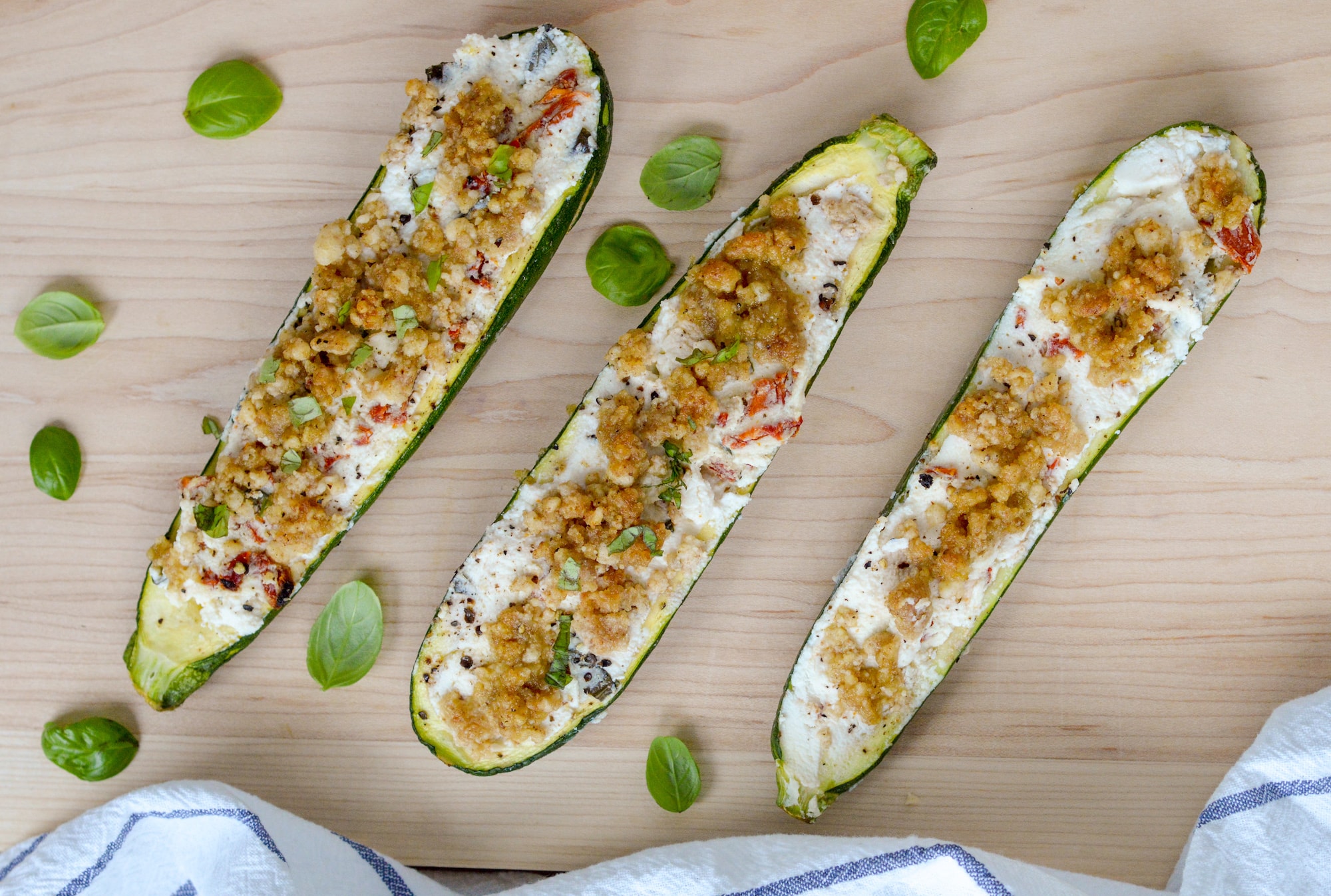 Vegetarian Stuffed Zucchini With Ricotta Cheese Greenletes