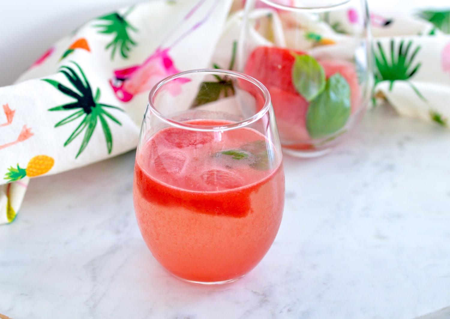 Watermelon Lime Ice Cubes