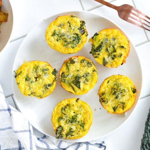 Low Carb Egg Quinoa Muffins | Kale, Broccoli, Cheddar, Quinoa Egg Cups