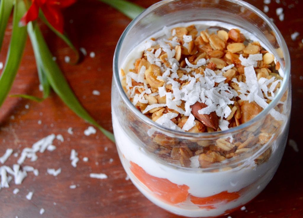 Papaya Yogurt Parfait