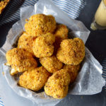 cauliflower poppers with honey mustard dipping sauce
