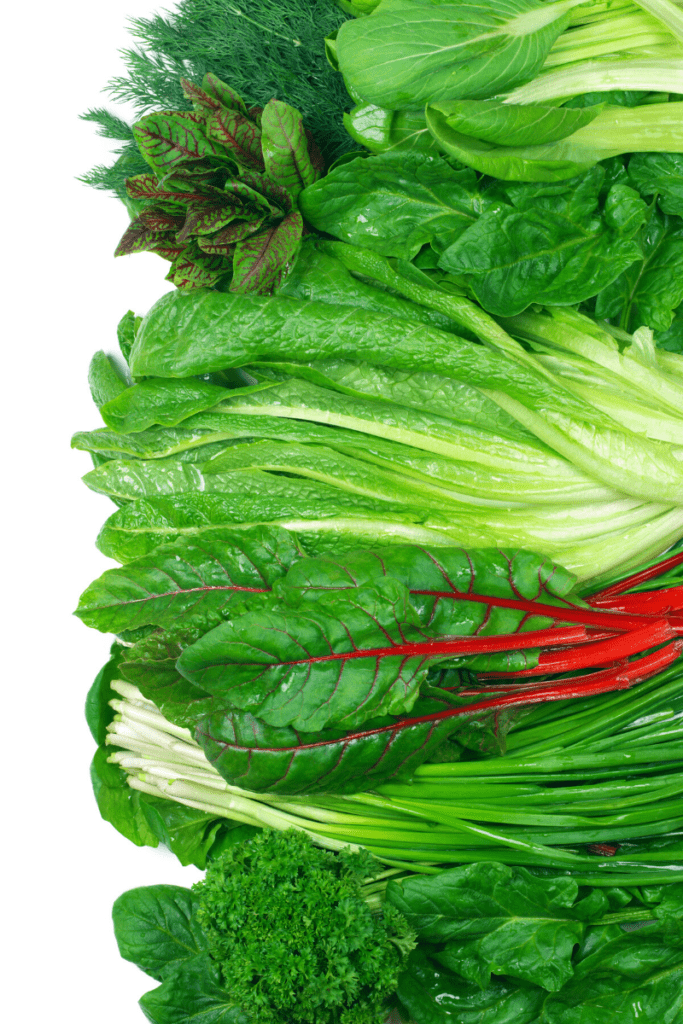 Leafy greens are a natural source of magnesium