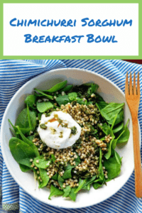Savory Breakfast Bowl with Sorghum and Poached Egg