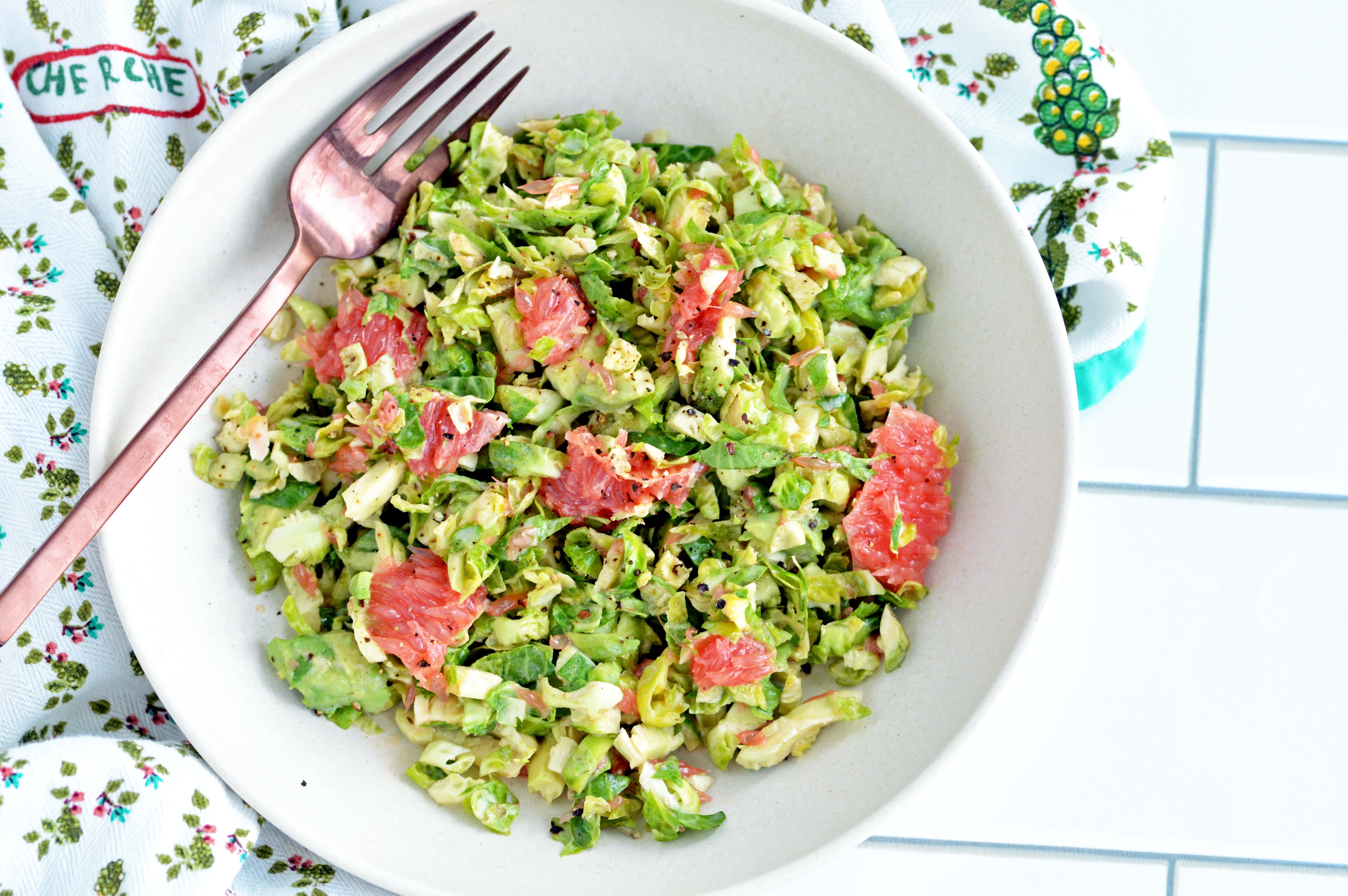 Brussels Sprout & Grapefruit Slaw