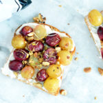Recipe for Roasted grapes and ricotta on toast