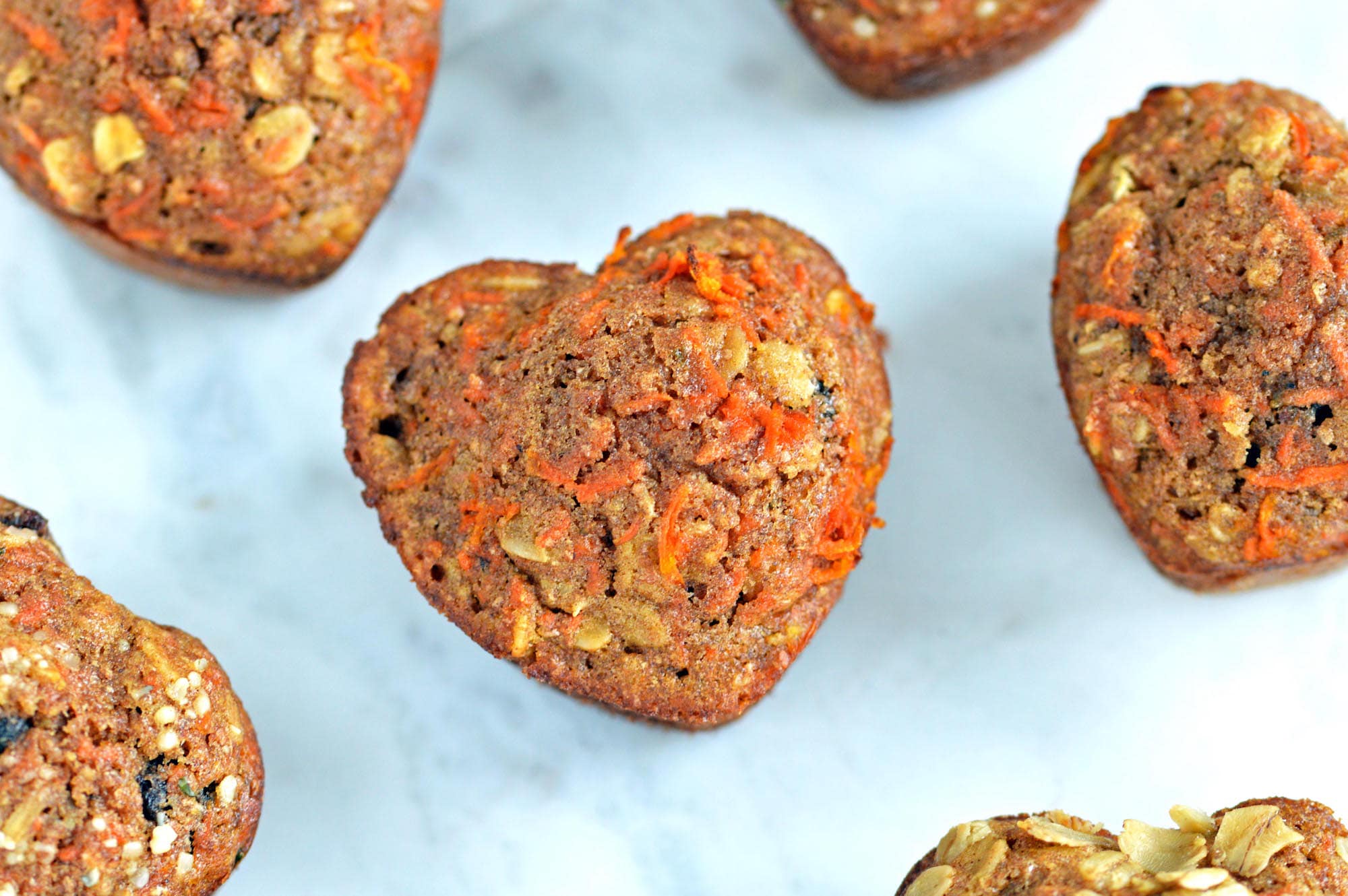 Whole Grain Carrot Cake Muffins