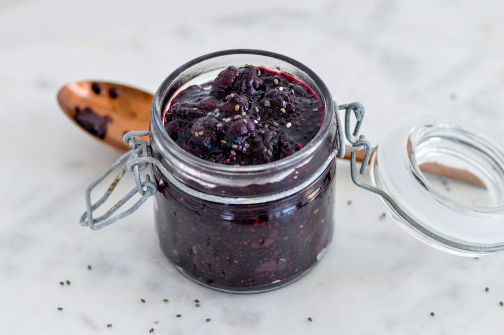 3-ingredient blueberry chia jam recipe