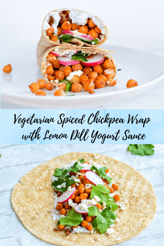 Chickpea Wrap Recipe Easy Lunch with Chickpeas and Yogurt Sauce