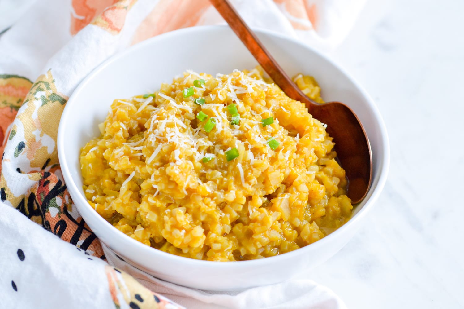 pumpkin cauliflower rice risotto recipe