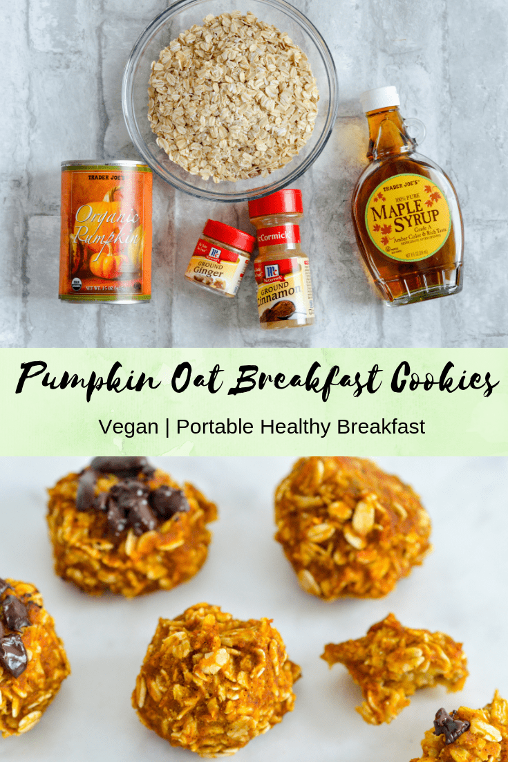 Healthy Vegan Pumpkin Breakfast Cookies