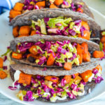butternut squash tacos with cabbage slaw