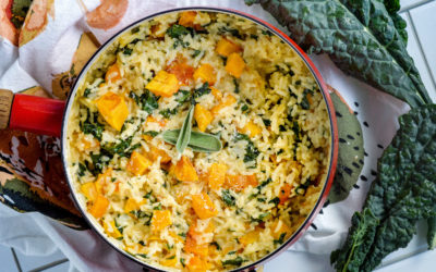 Butternut Squash Knorr Selects Four Cheese Risotto with Kale