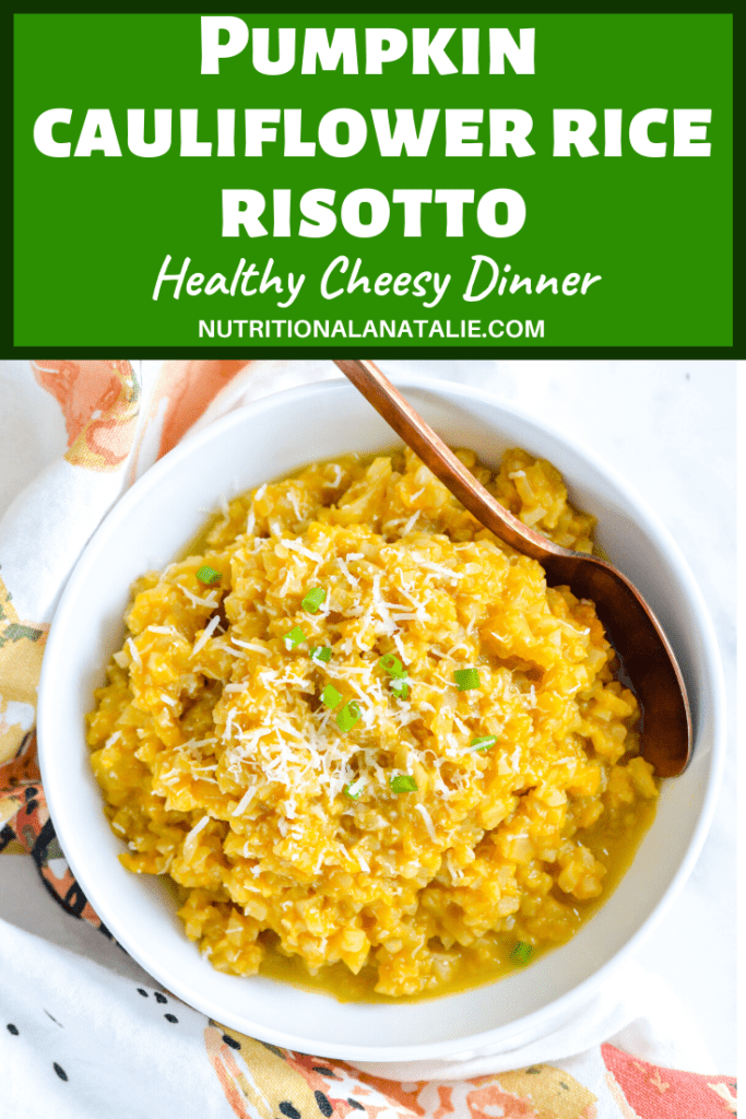 pumpkin cauliflower rice risotto recipe