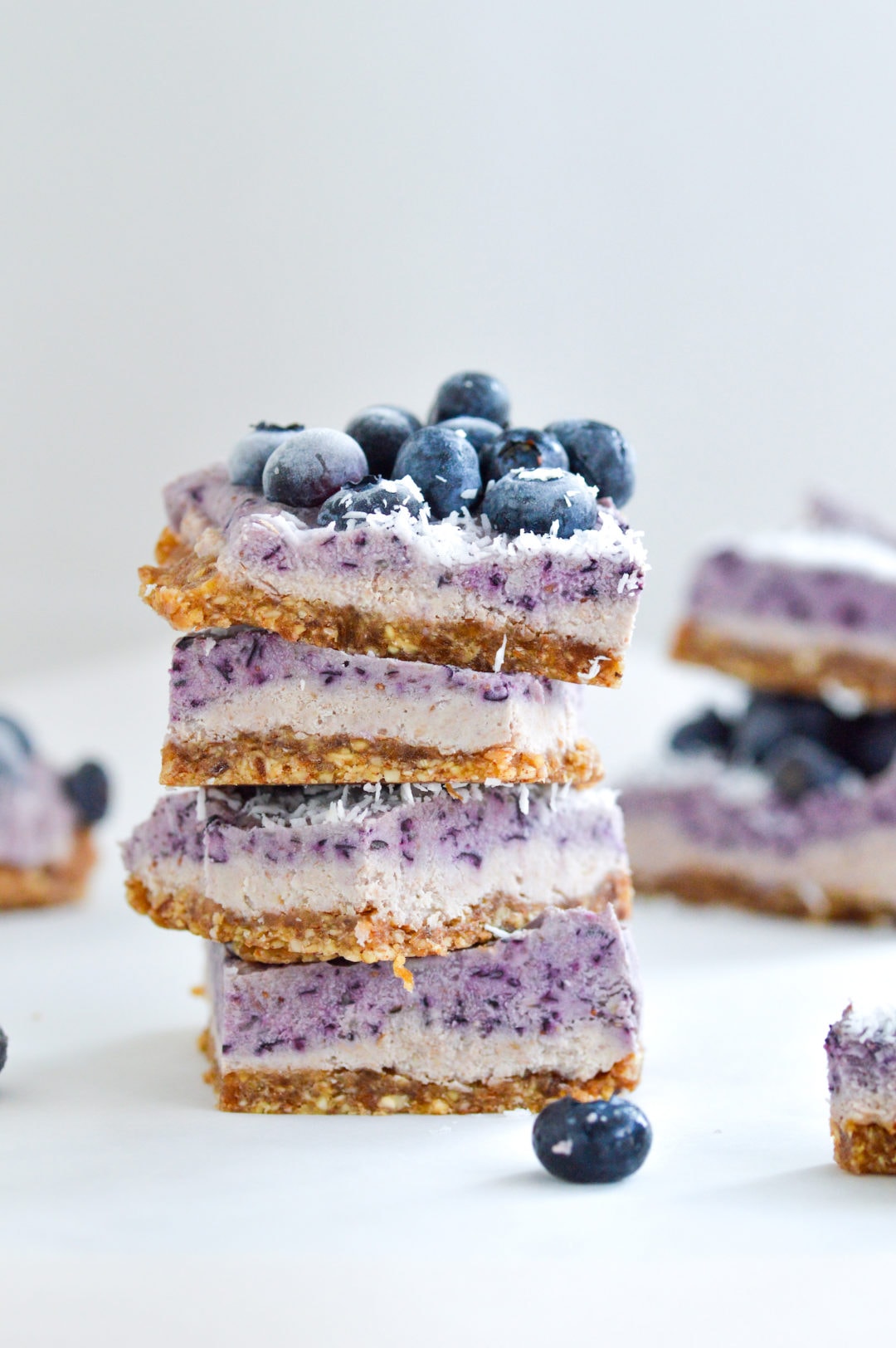 Creamy Vegan No Bake Blueberry Dessert | Greenletes