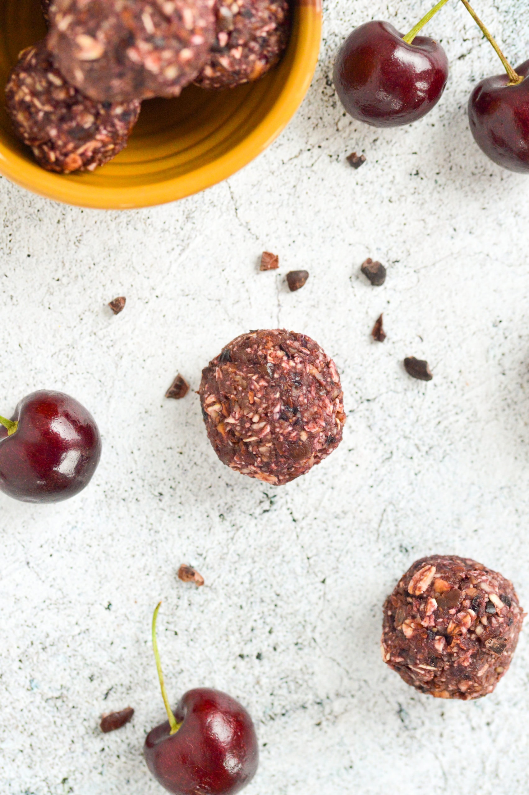 No-Bake Cherry Cacao Energy Balls