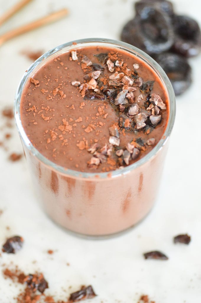 Plant-Based Healthy Chocolate Smoothie Recipe, No Banana