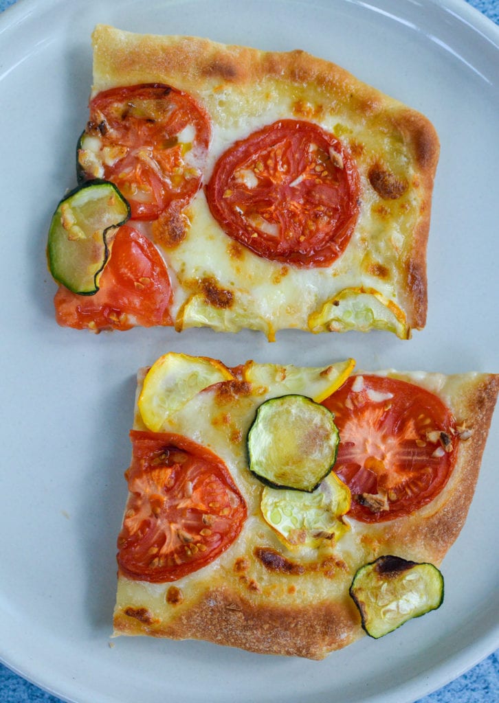 slices of air fryer pizza